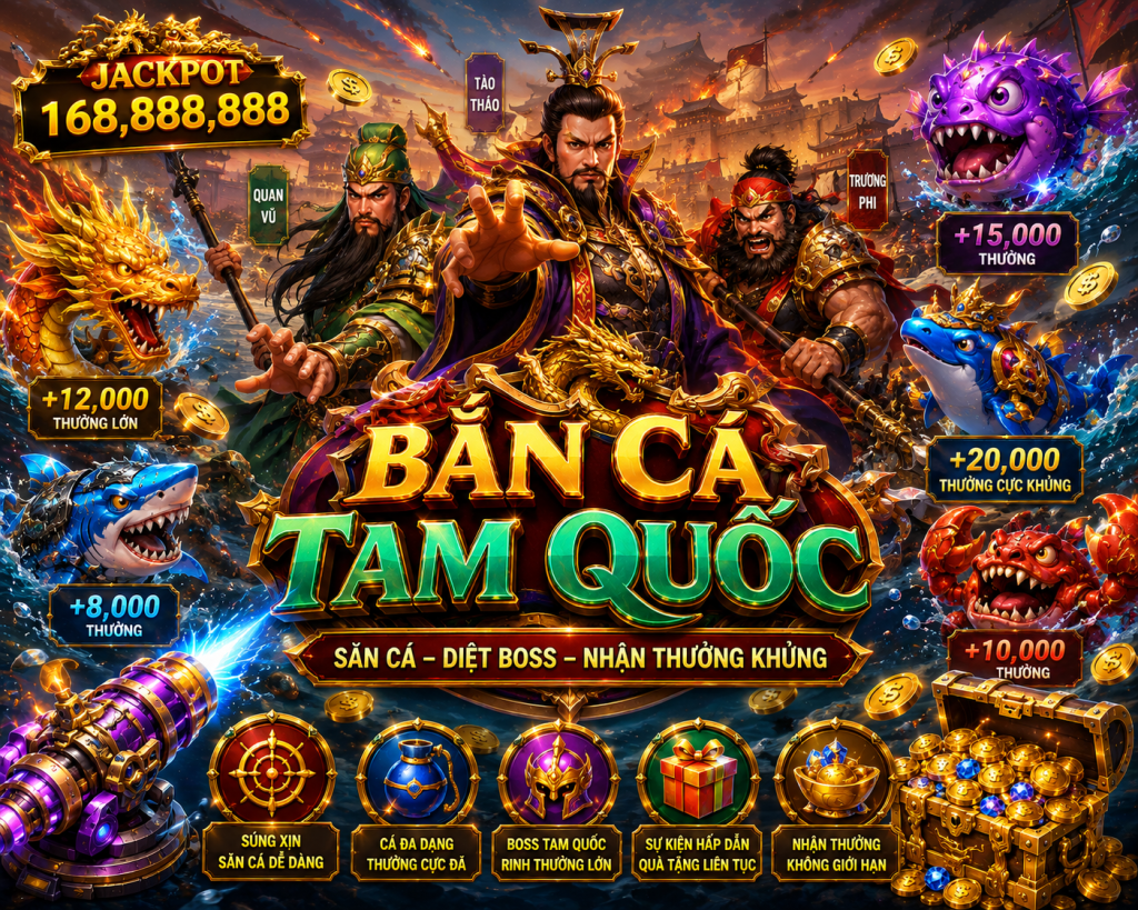 Chi tiết game bắn cá tam quốc săn bos khủng tại New88