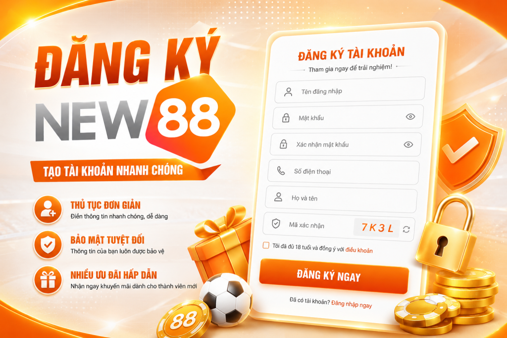 Hướng dẫn chi tiết cách đăng ký New88 nhanh chóng