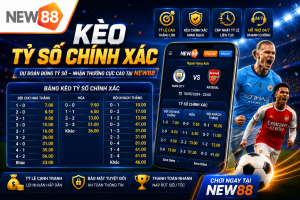 Chi tiết về kèo tỷ số chính xác thông qua tại nhà cái New88