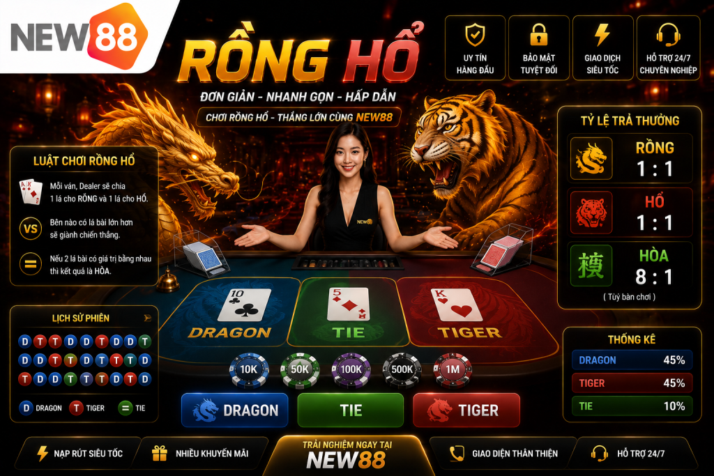 Chi tiết về rồng hổ tại nhà cái New88